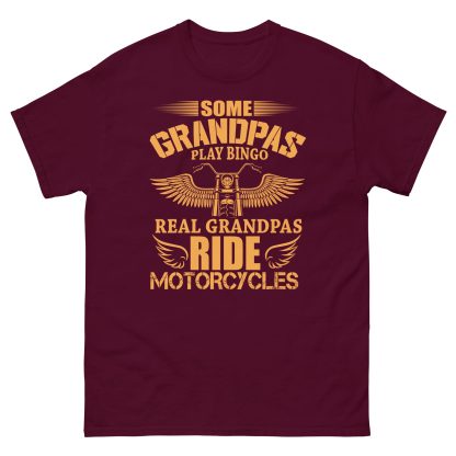 Real grandpa's ride motorcycles classic tee - Image 2