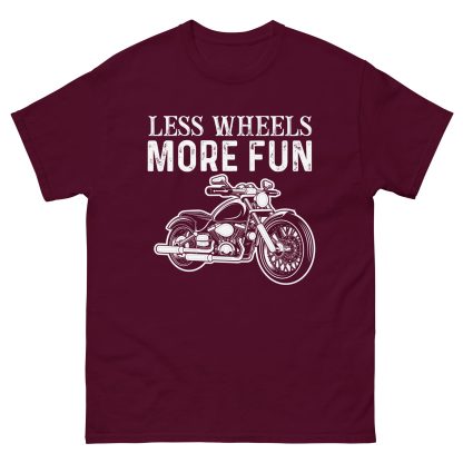 Less wheels more fun classic tee - Image 2