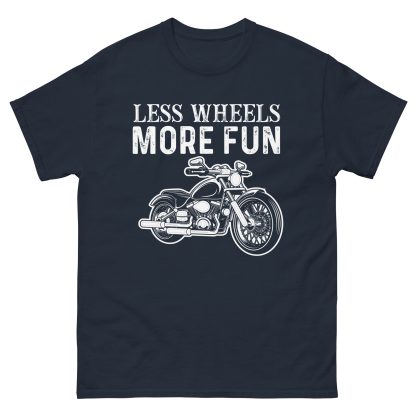 Less wheels more fun classic tee - Image 3