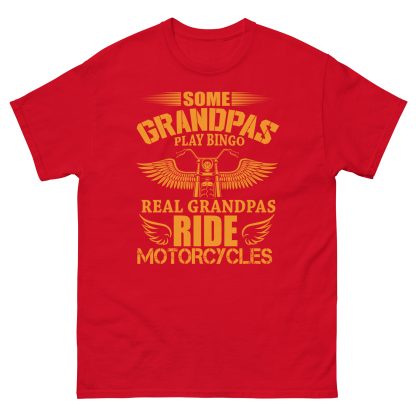 Real grandpa's ride motorcycles classic tee - Image 4