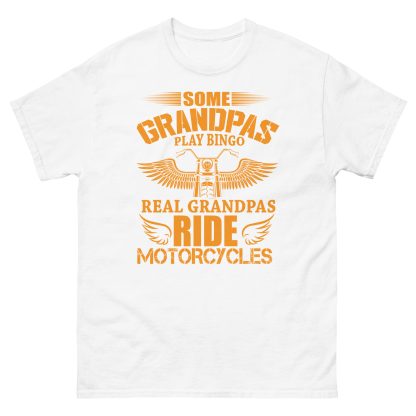 Real grandpa's ride motorcycles classic tee - Image 6