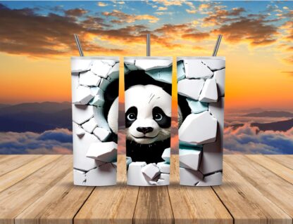 Breaking Free Panda Tumbler