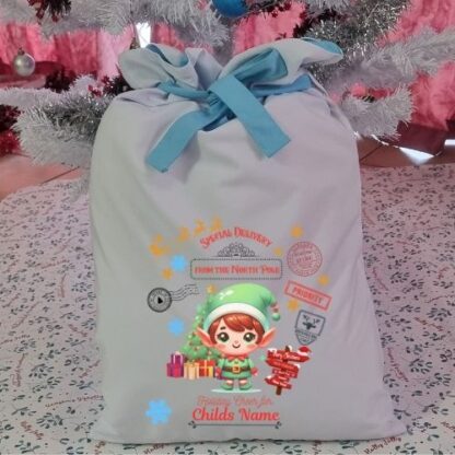 Personalized Deluxe Santa Delivery Sack - Image 2