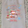 Personalized Fox and Bunny Christmas Gift Sack - North Pole Special Delivery