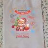 Personalized Fox Christmas Gift Sack - Wrapped in Love from Santa