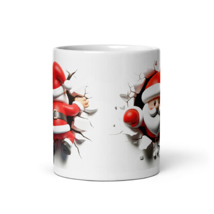 Santa breaks through Mug - Image 3