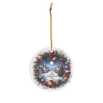 Merry Christmas 2024 Winter Village Acrylic Ornament