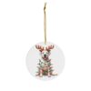 Festive Dogo Argentino Acrylic Ornament