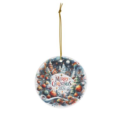 Merry Christmas 2024 Festive Acrylic Ornament