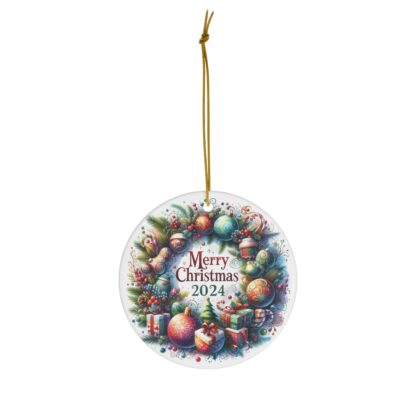 Merry Christmas 2024 Festive Baubles Acrylic Ornament