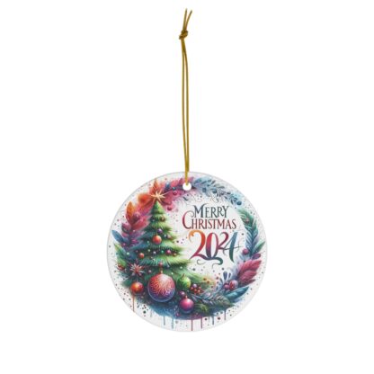 Merry Christmas 2024 Winter Scene Acrylic Ornament