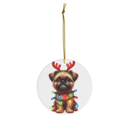 Brussels Griffon Festive Acrylic Christmas Ornament