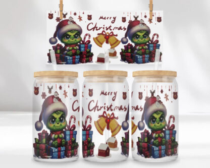 Festive Holiday Monster Tumbler