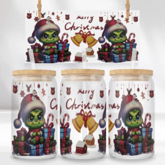Festive Holiday Monster Tumbler
