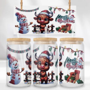 Christmas Baby Cow Tumbler