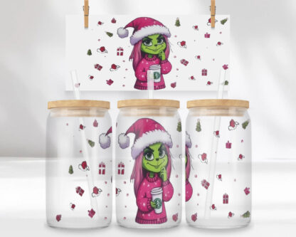 Festive Christmas Monster Tumbler