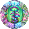 Enchanted Mushroom Wind Spinner