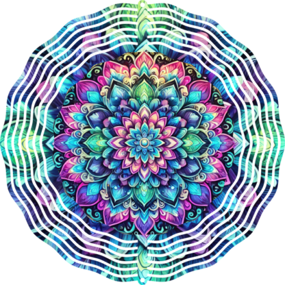 Rainbow Radiance Mandala Spinner