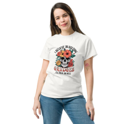 Holding Grudges Floral Skull Tee - Image 3