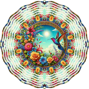 Hummingbird Haven Wind Spinner