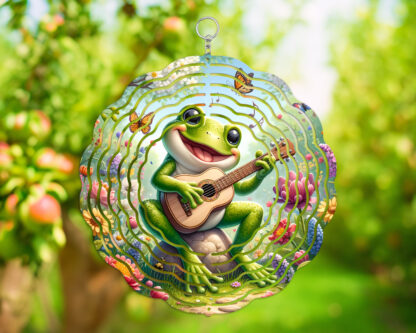 Jammin' Frog Wind Spinner - Image 2