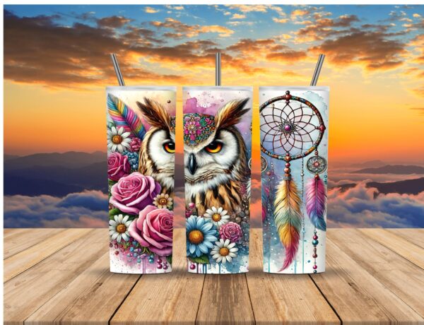 Mystic Owl Dreamcatcher Tumbler