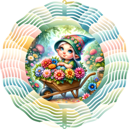 Spring Gnome Wind Spinner