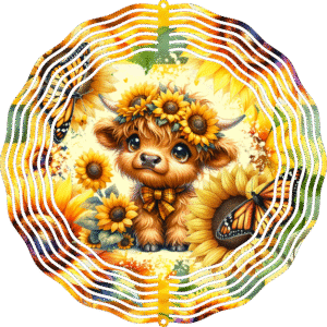 Buttercup the Highland Cow Spinner