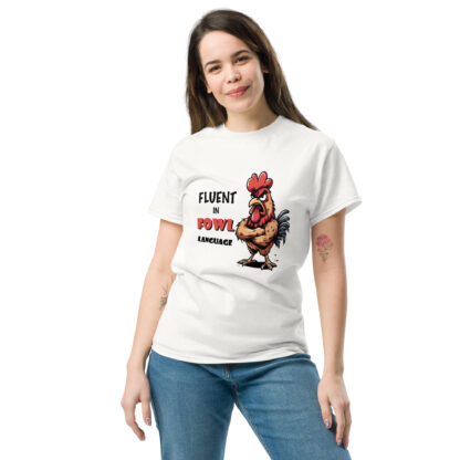 Fluent in Fowl Language Funny Chicken T-Shirt - Image 3